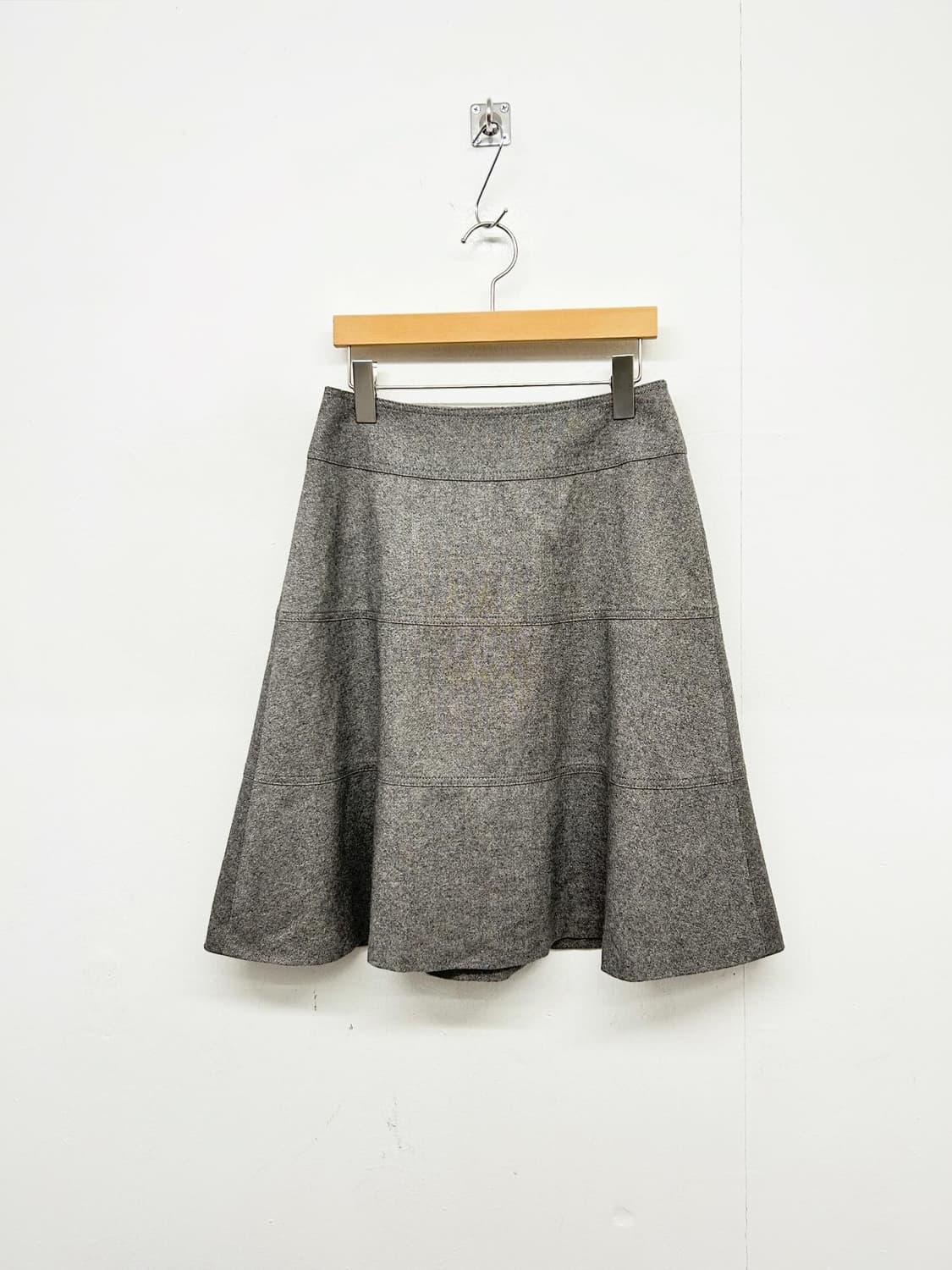 버버리 빈티지 그레이 울 스커트 상품이미지1