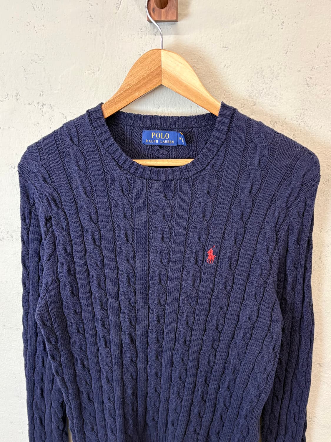 폴로랄프로렌 케이블니트 네이비 상품이미지4