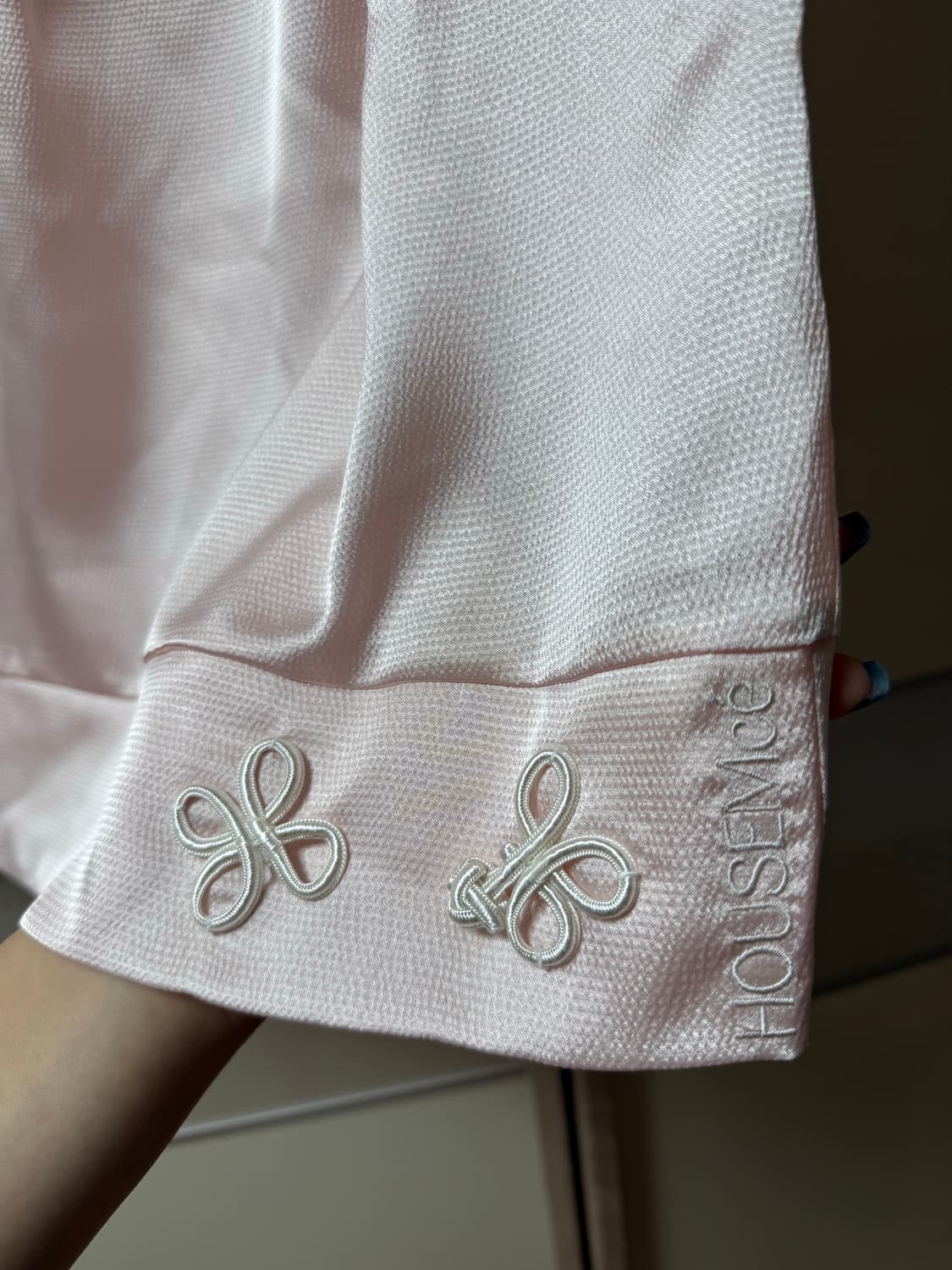 하우스므세 OFF-SHOULDER BLOUSE pink 상품이미지5