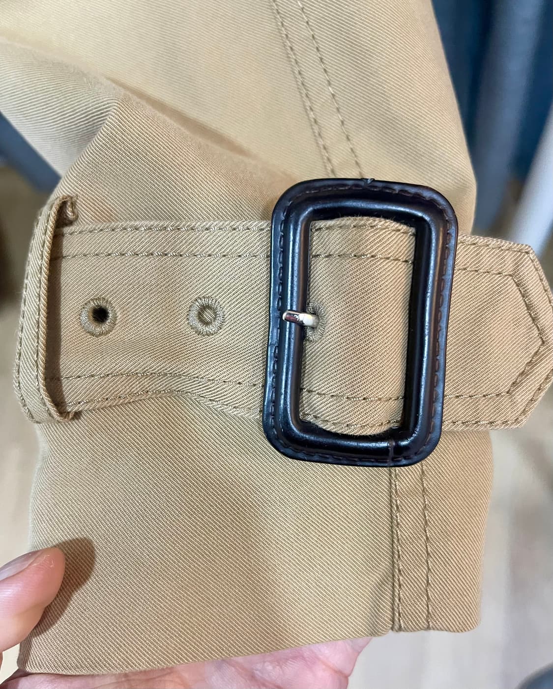 NILBY P 닐바이피 시그니처 볼륨 트렌치코트/베이지 숏기장 상품이미지8