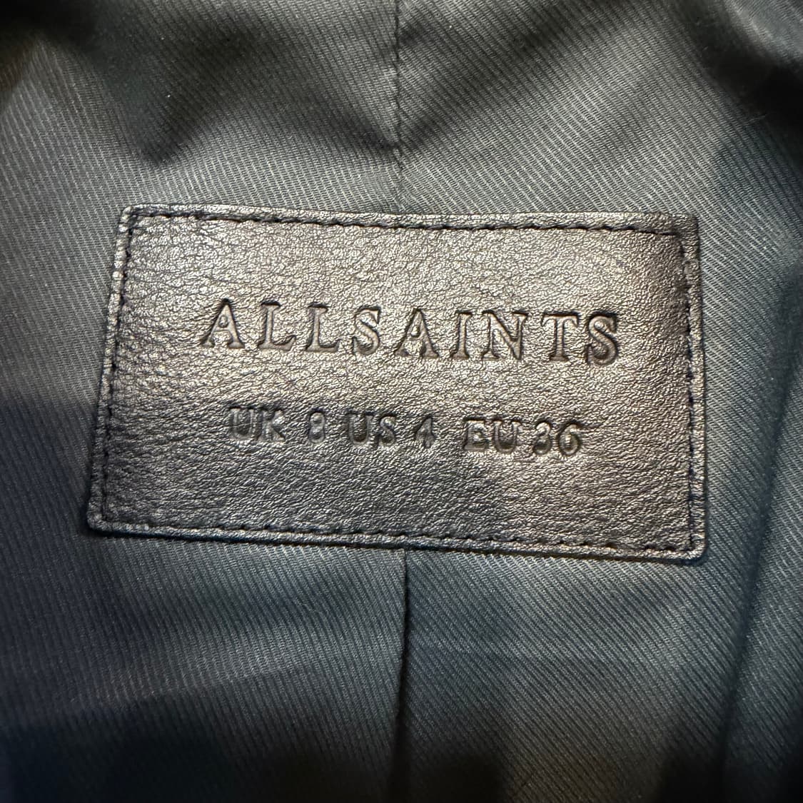 올세인츠 램스킨 발펀 바이커 자켓  상품이미지3