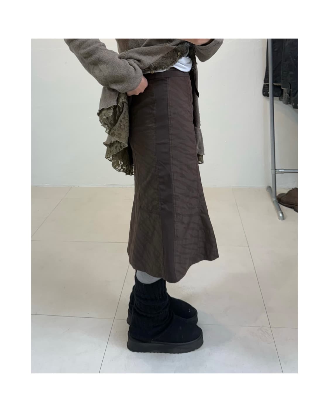 빈티지 미디 스커트 상품이미지2