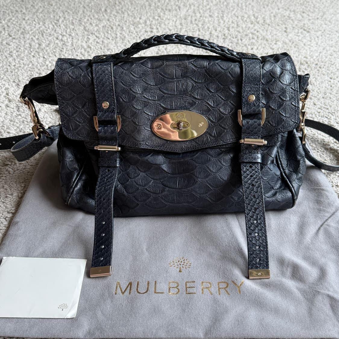 멀버리 알렉사 스네이크 스킨 상품이미지1