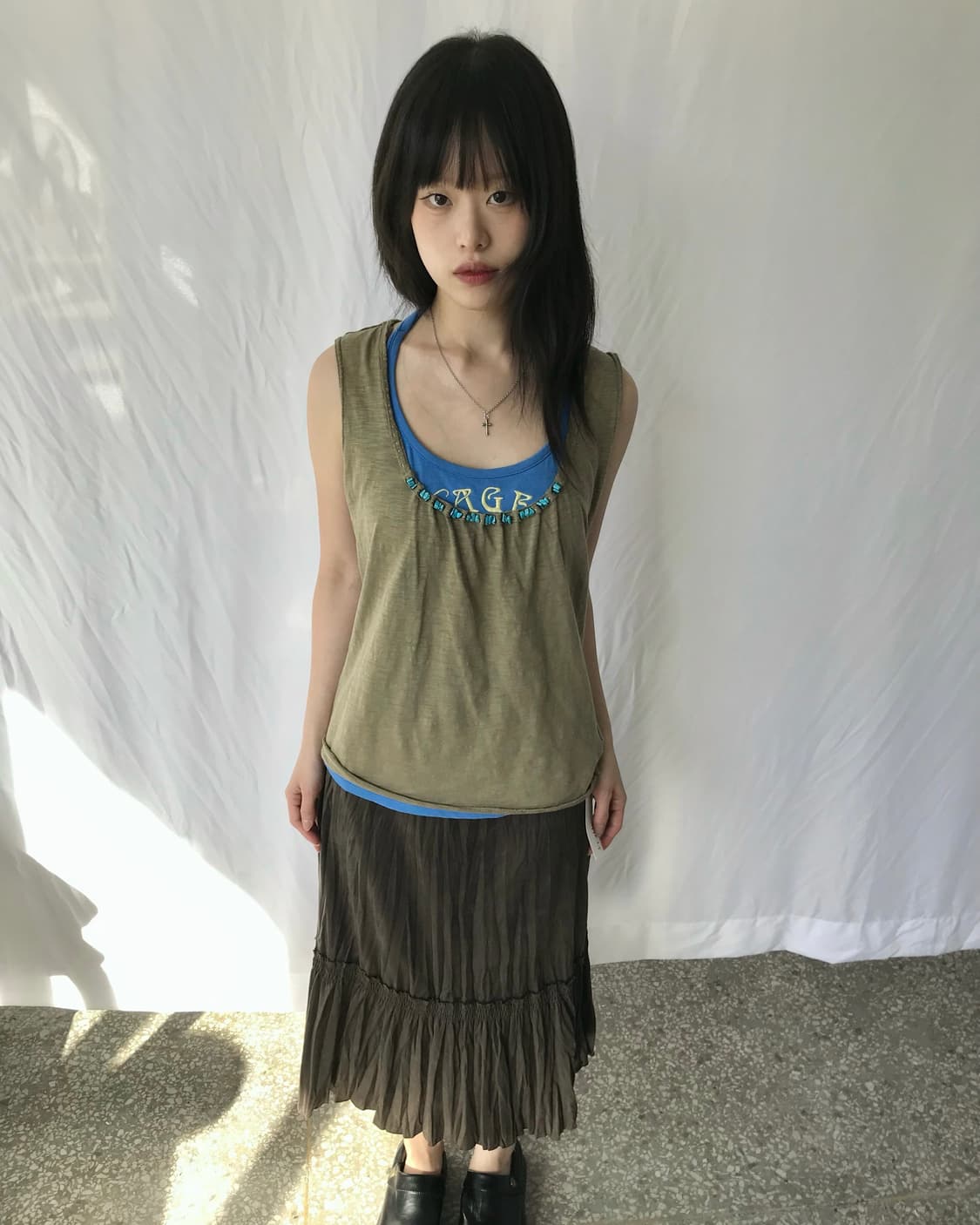 보헤미안 블루 슬리브리스 상품이미지4