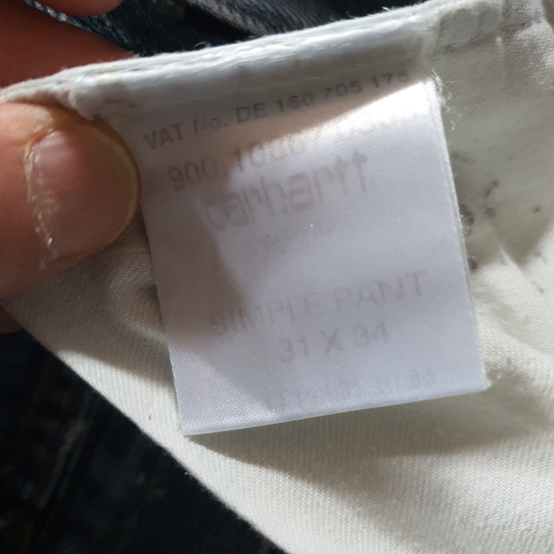 05s 칼하트 WIP 심플 데님 팬츠 No.48 상품이미지5