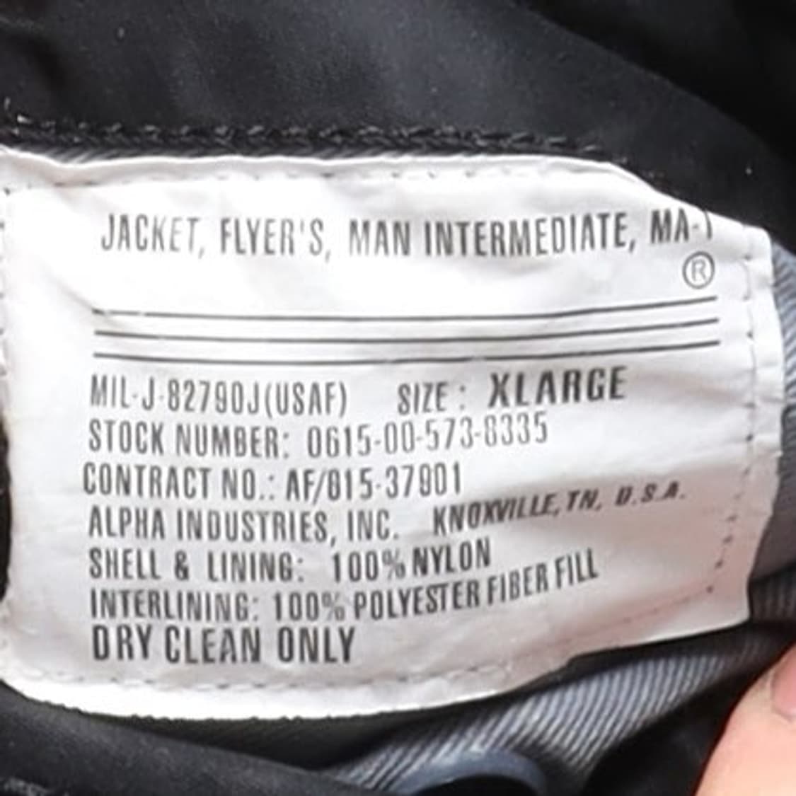 알파 인더스트리 Alpha Industries MA-1 Jacket   상품이미지8