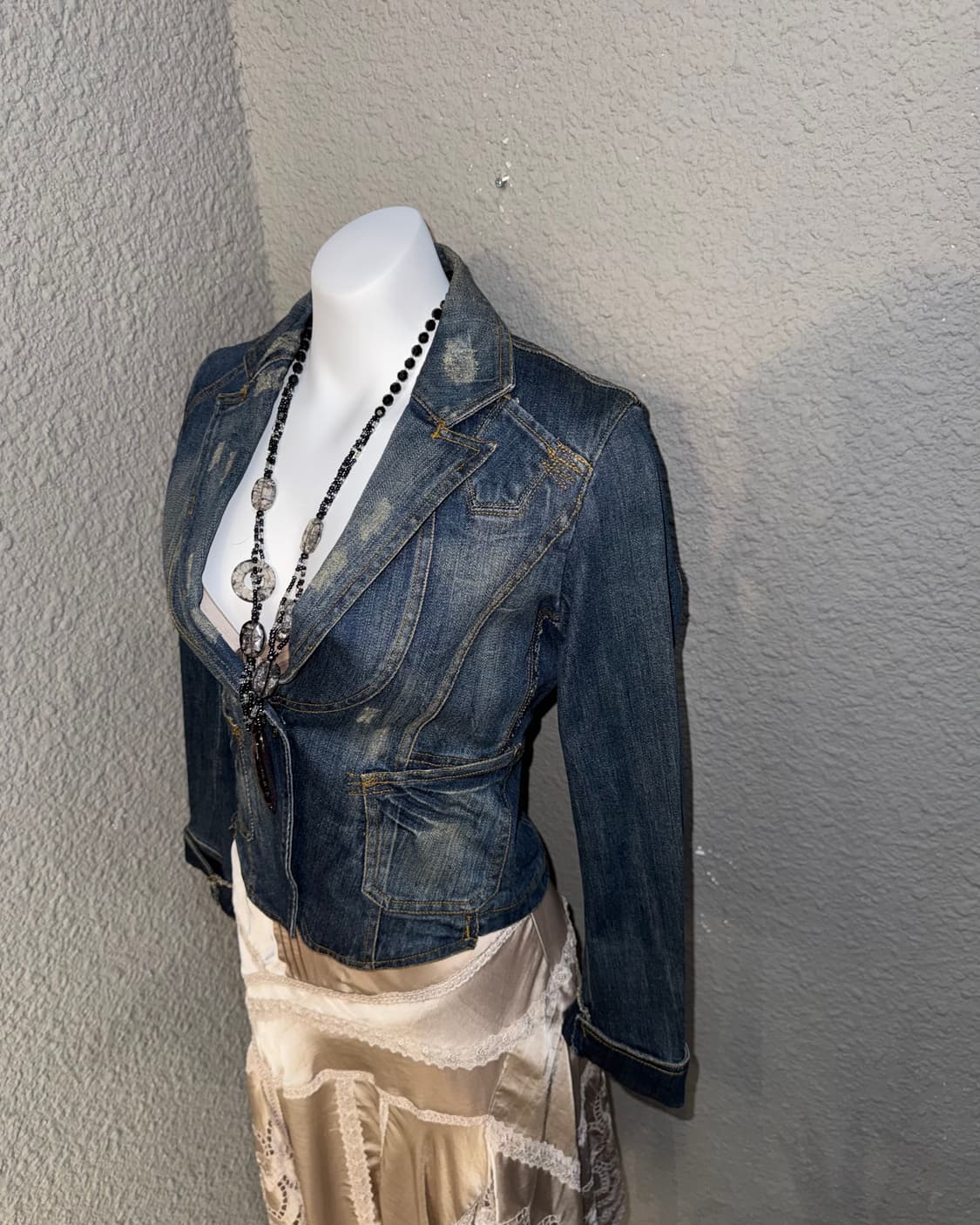 걸스 디테일 데님블레이저  상품이미지5