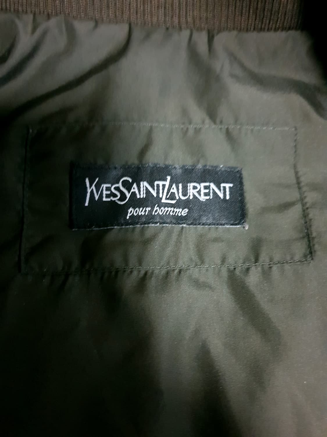 (제일모직) 입생로랑 90s 거위털 블루종 점퍼 올리브 (110) 상품이미지2