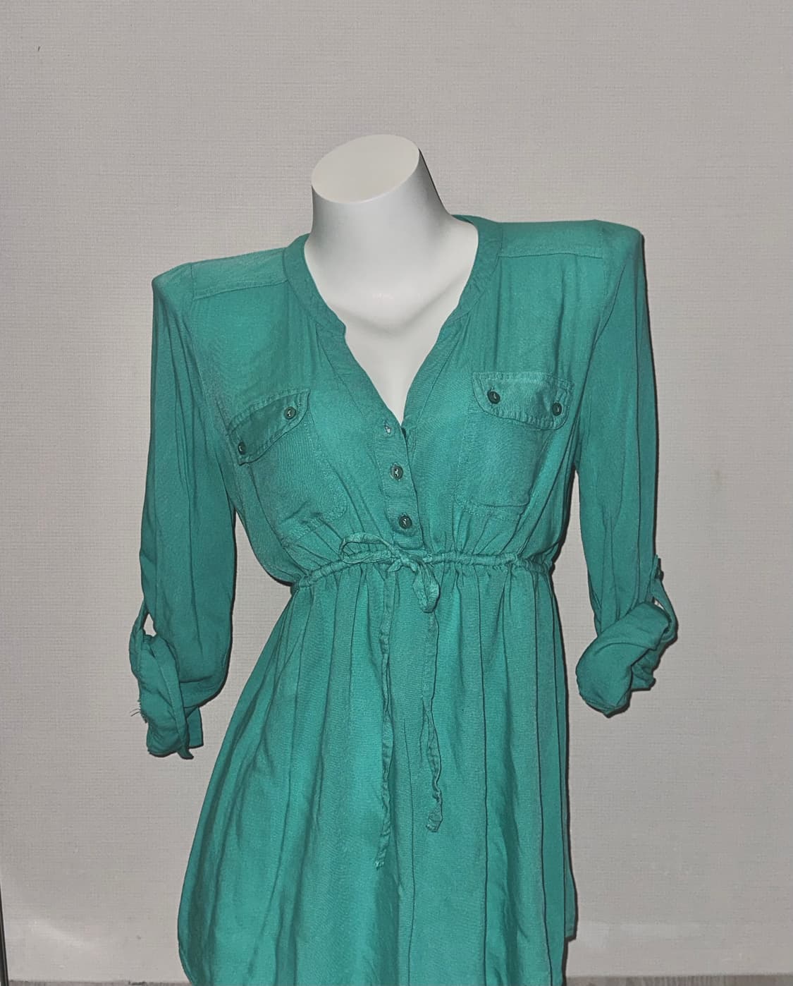 빈티지 민트 블라우스 상품이미지1