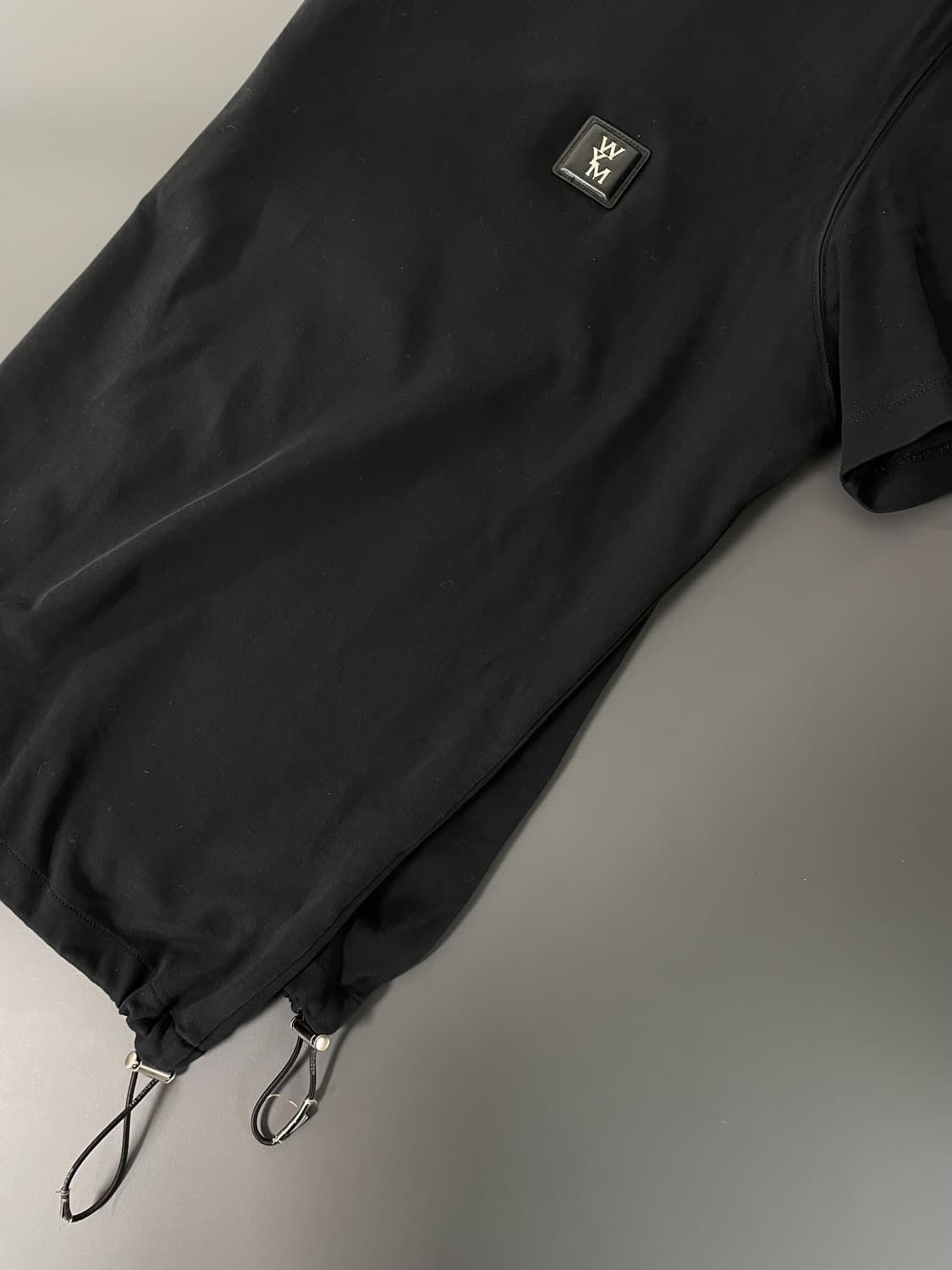 [48] 우영미 우영미 블랙 드로우스트링 반팔 티셔츠 상품이미지5