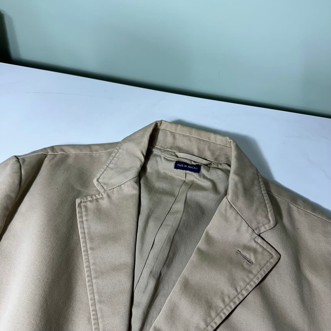 XL 폴로 랄프로렌 리얼버튼 베이지 코튼 클래식 블레이져 상품이미지4