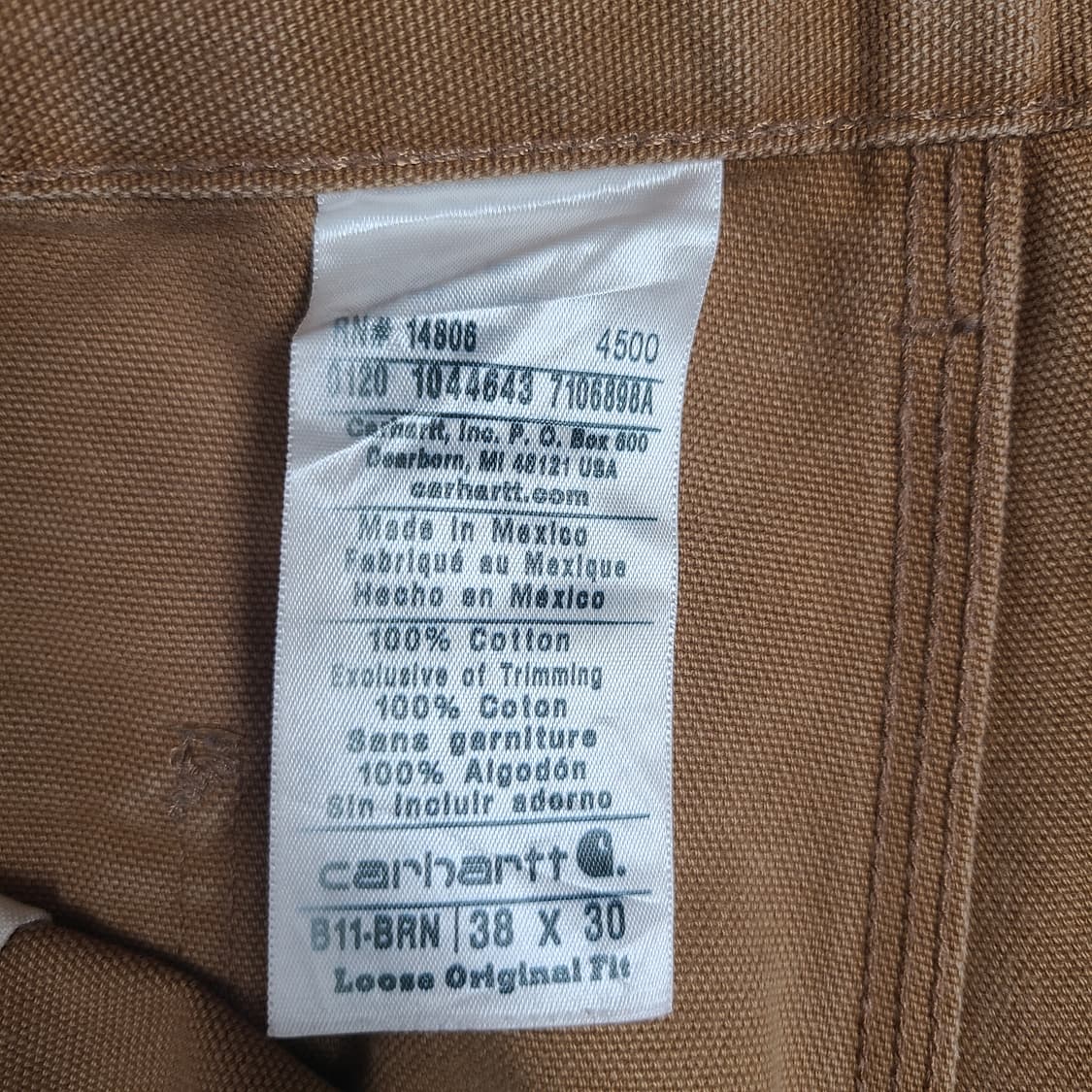 Carhartt B11-BRN 카펜터 팬츠 상품이미지5