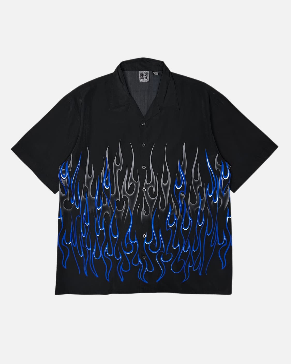 SHAOLIN blue flame pattern shirt 상품이미지1