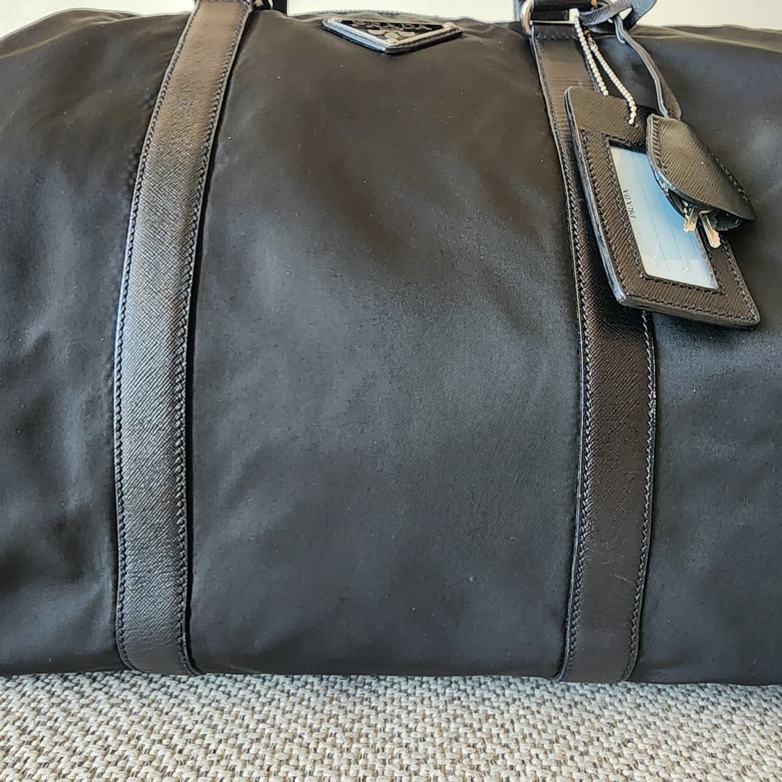 상태최상 프라다 테스토 나일론 사피아노 보스턴백 여행가방 토트형 상품이미지5