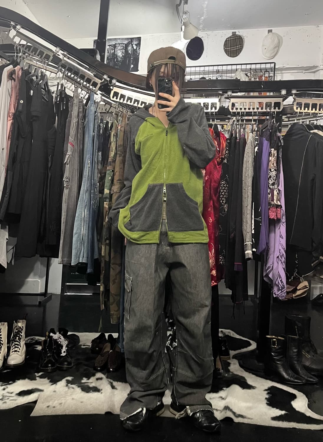 컬럼비아 투웨이 배색 후드집업 상품이미지2