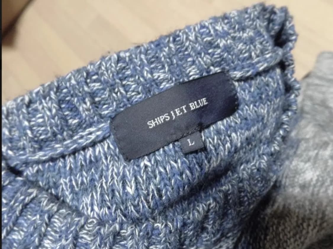 100 일본 ships 젯블루 니트 상품이미지5