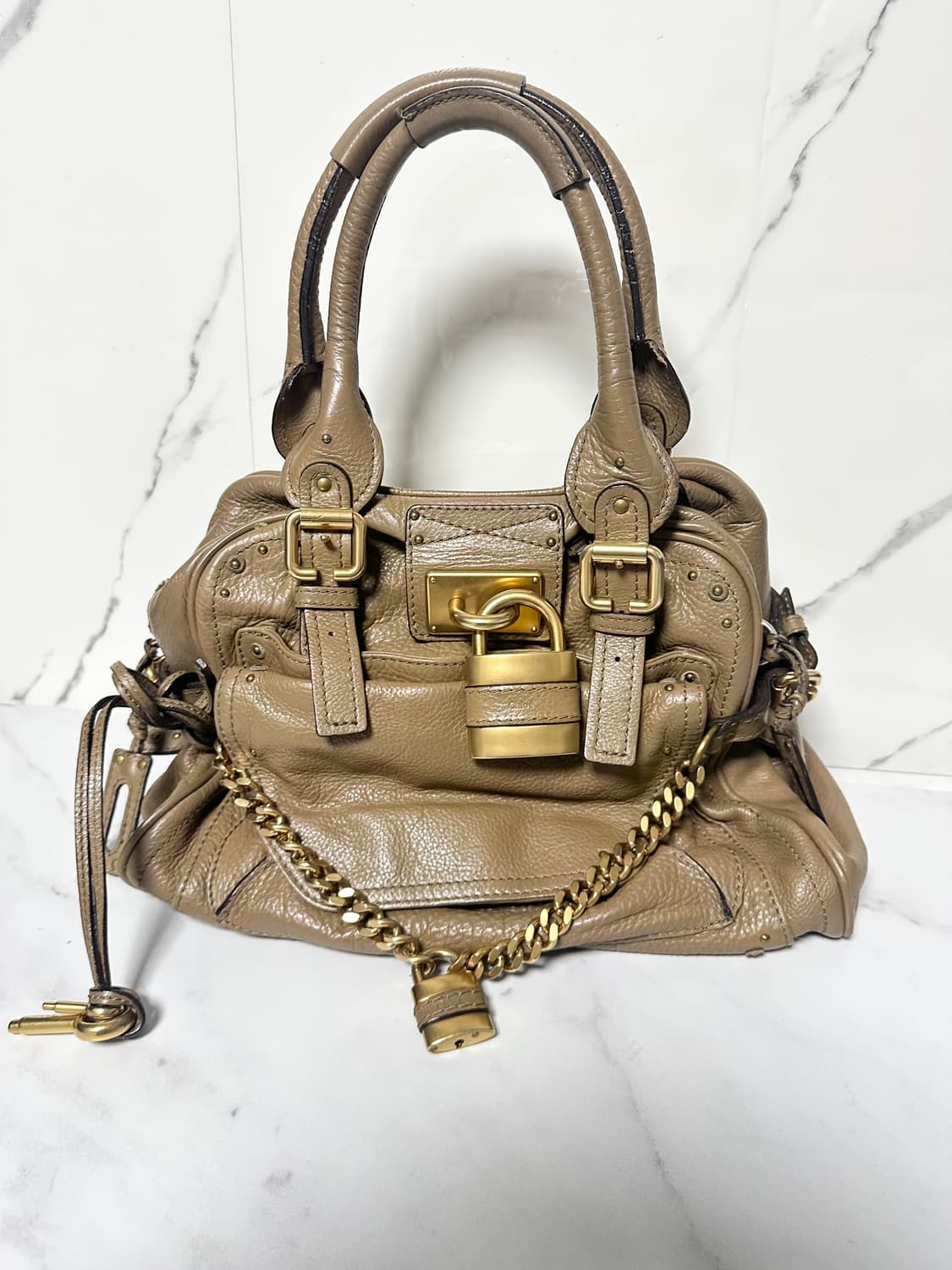 [A+ 정품] 끌로에 패딩턴백 브라운 라지 상품이미지9