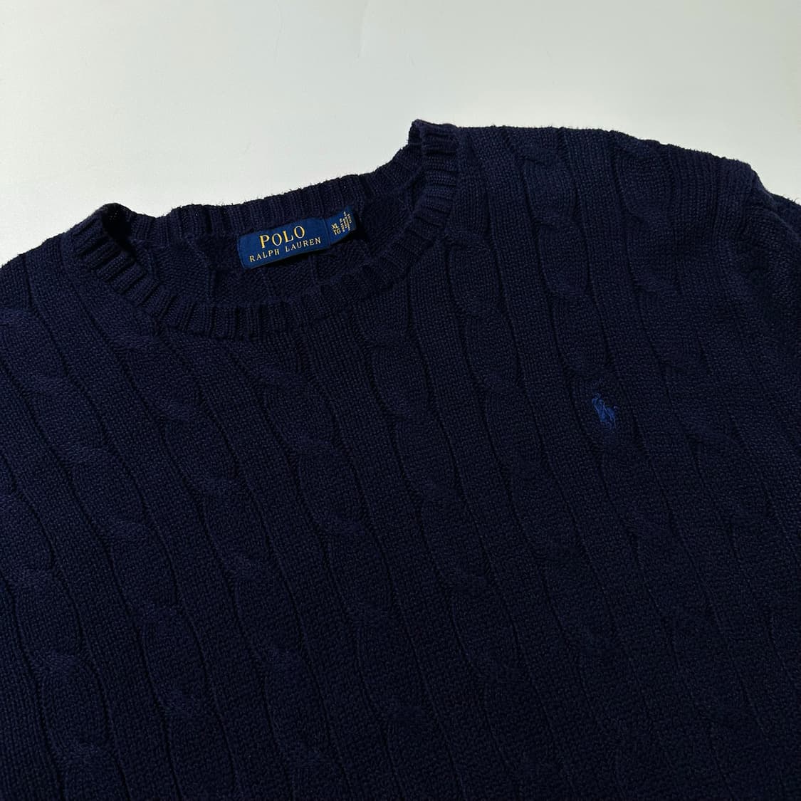 폴로 랄프로렌 케이블 라운드 니트 상품이미지3