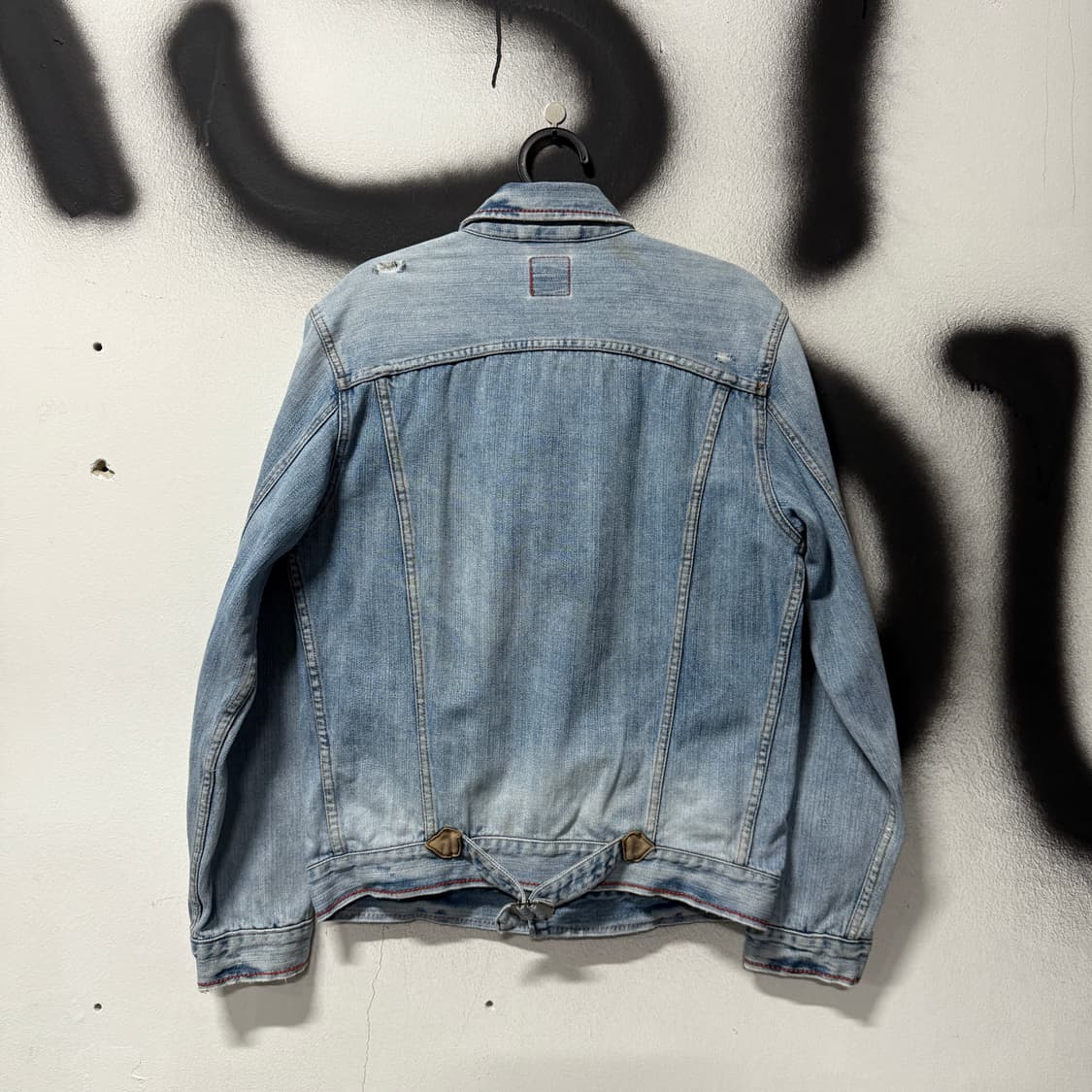 VTG 빈티지 양가죽 디테일 웨스턴 데님 트러커 자켓 상품이미지2
