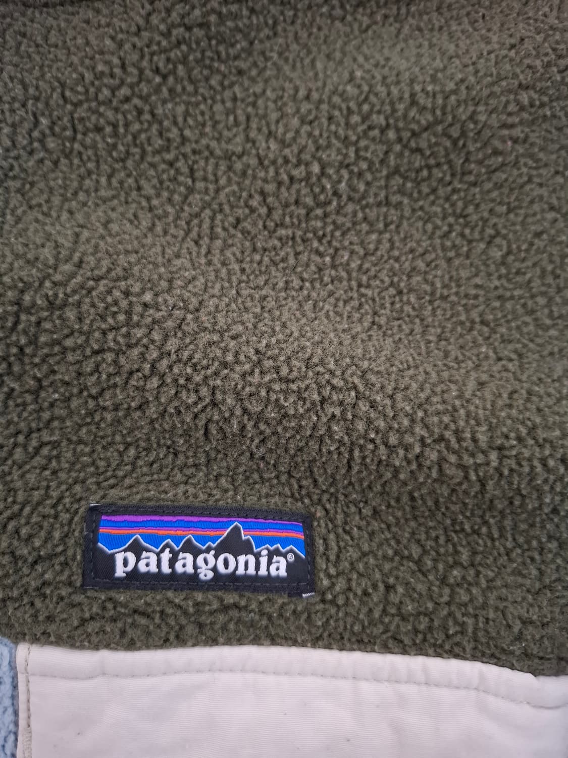 우먼스 XL 파타고니아 신칠라 플리스 풀오버 그린/블루 상품이미지2