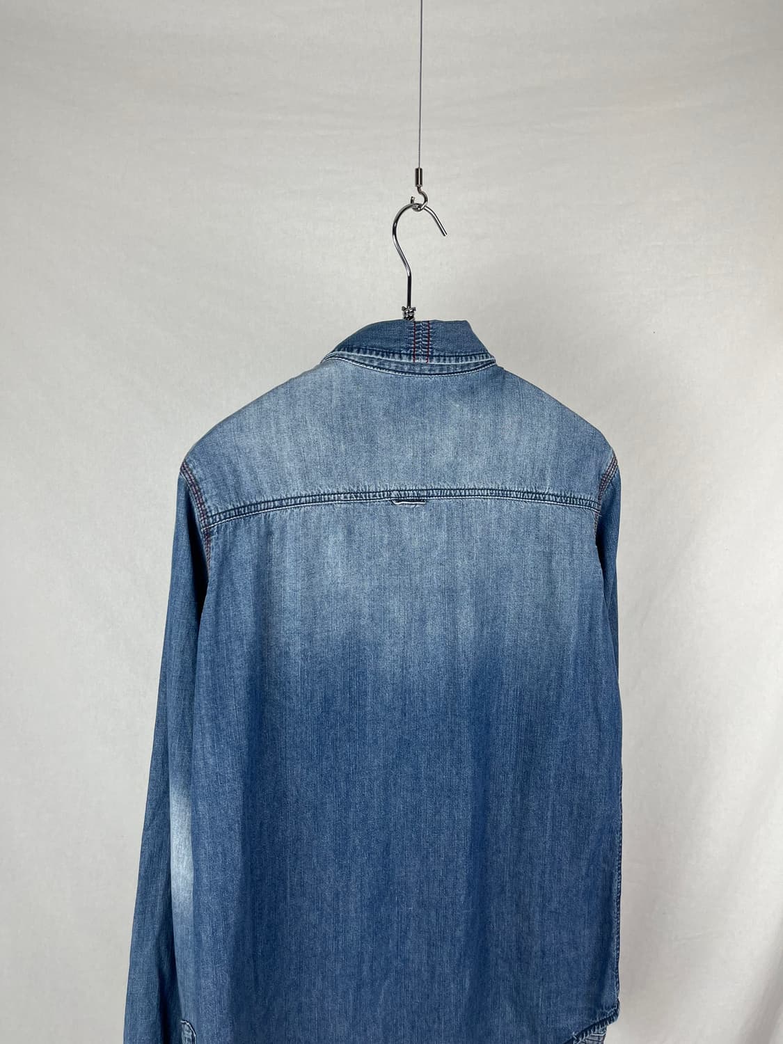 Vintage 레드 스티치 데님 셔츠 상품이미지5