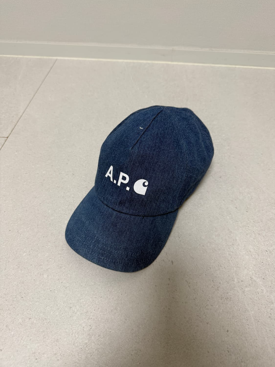 APC X Carhartt Wip 데님 볼캡 상품이미지1