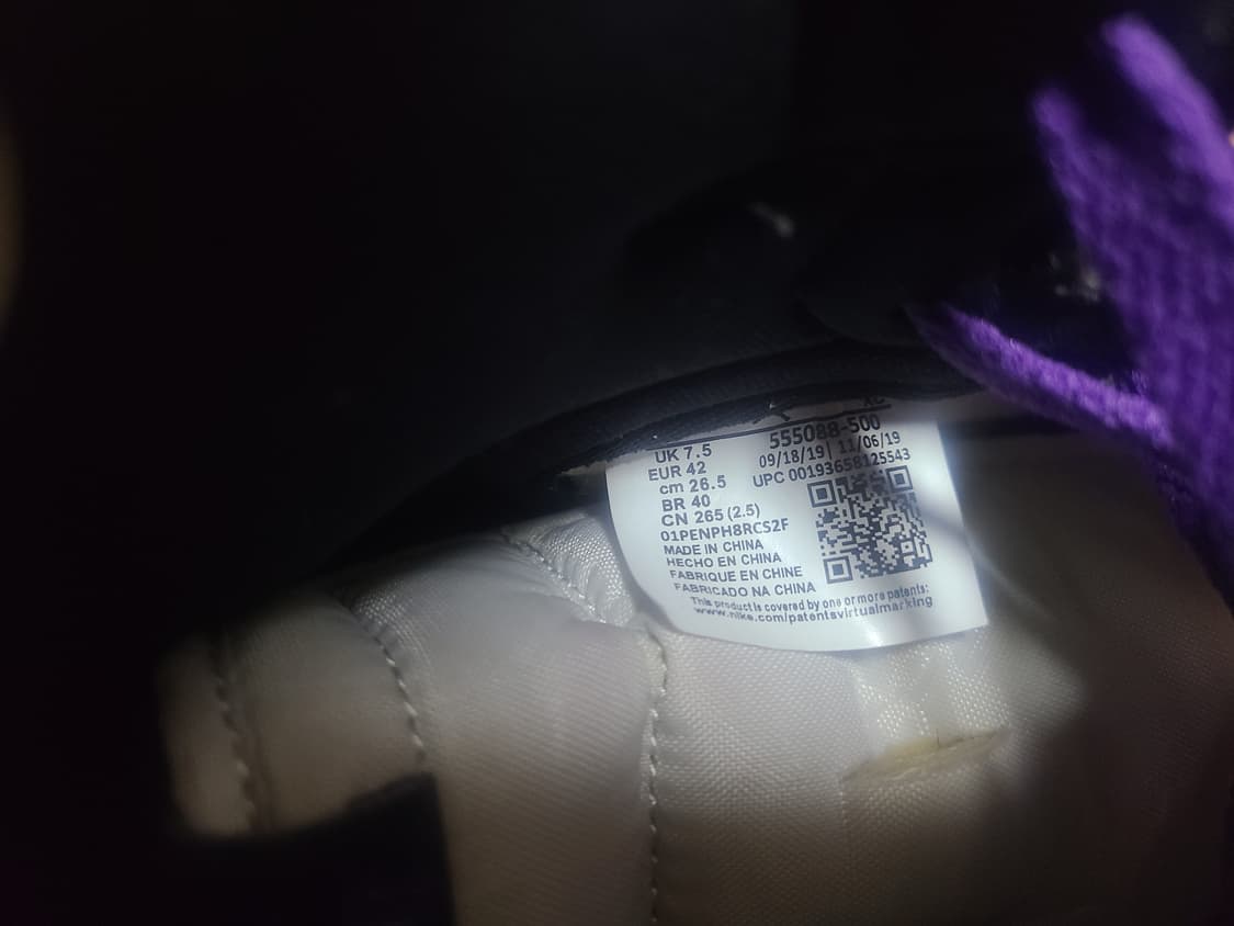 조던1 하이 코트퍼플 265 상품이미지9