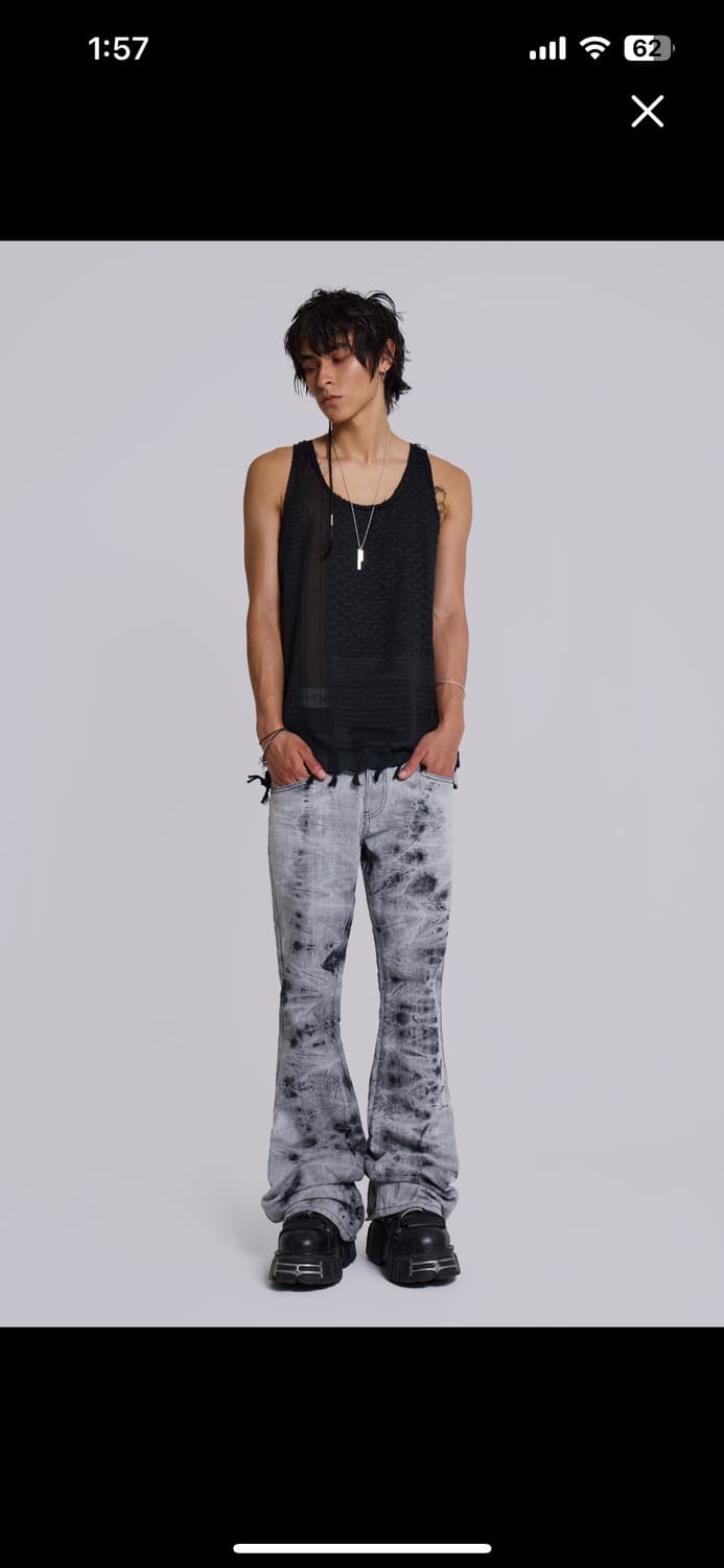 제이이드런던  Grey Tie Dye Drift Jeans 상품이미지5