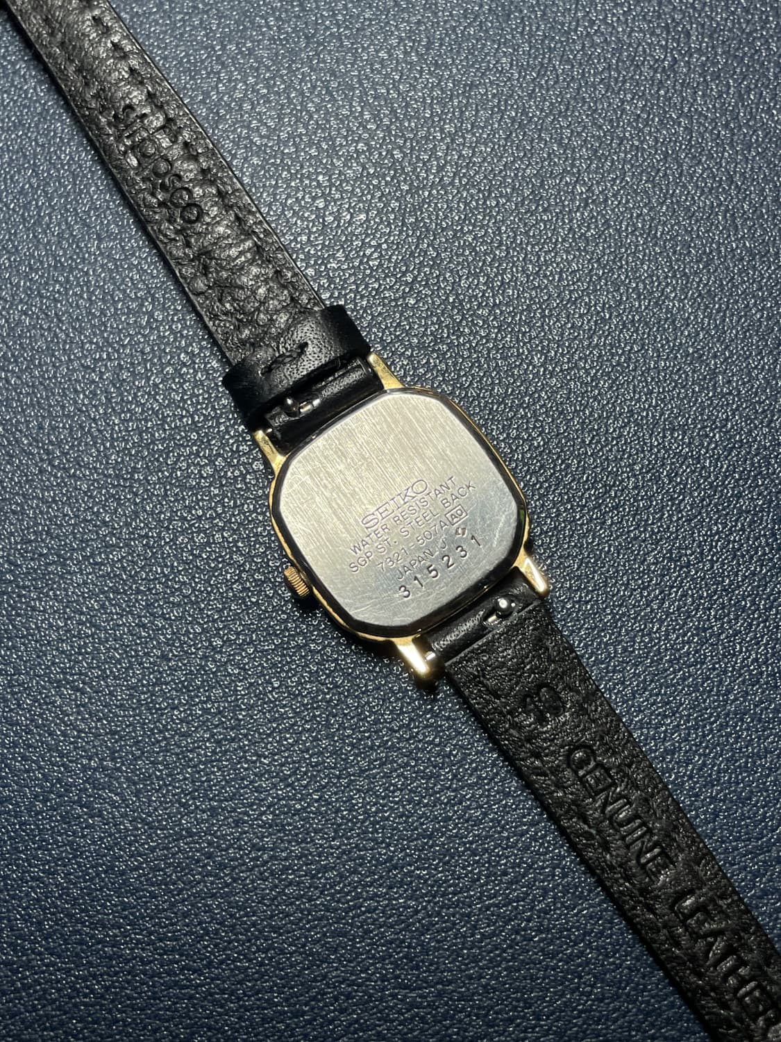빈티지 세이코 쿼츠 레더 시계 상품이미지2
