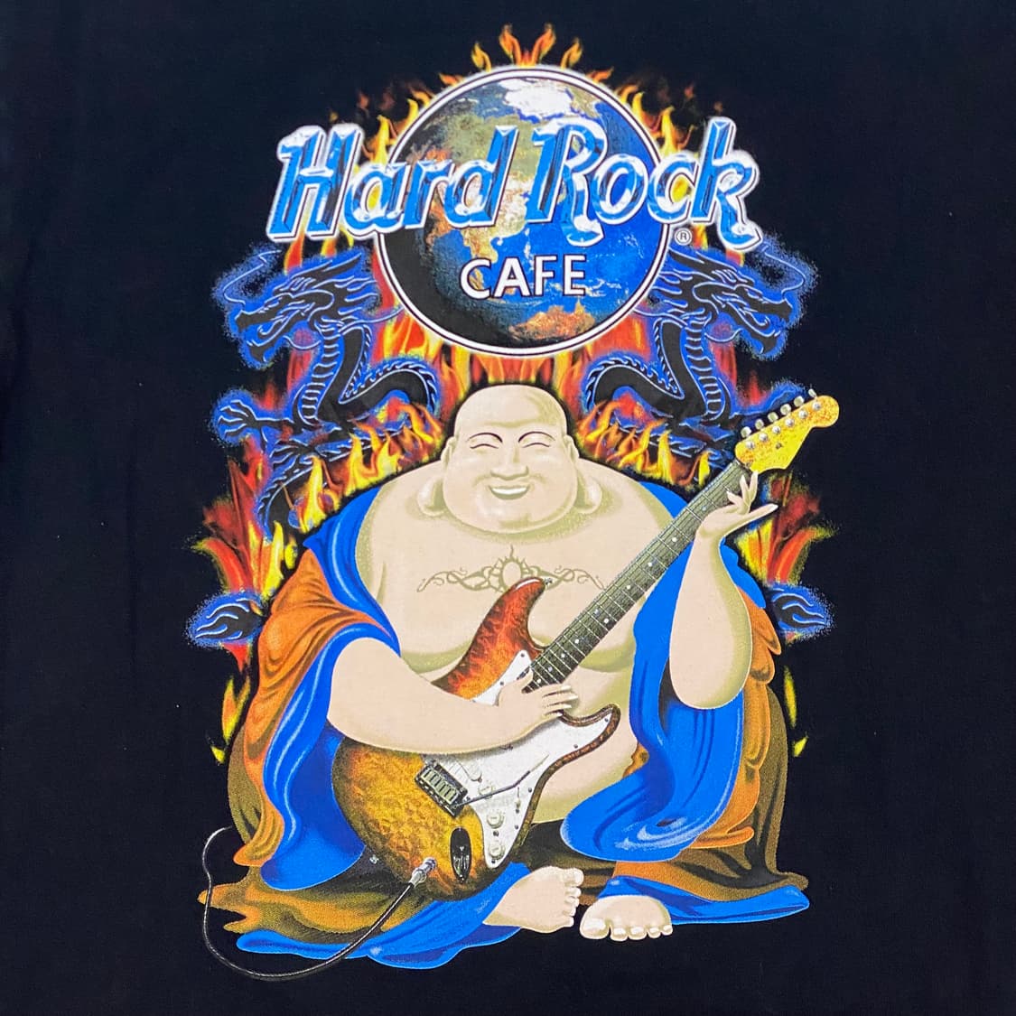 미국 빈티지 하드락카페 홍콩 불상 포인트 락티셔츠 반팔티 상품이미지8