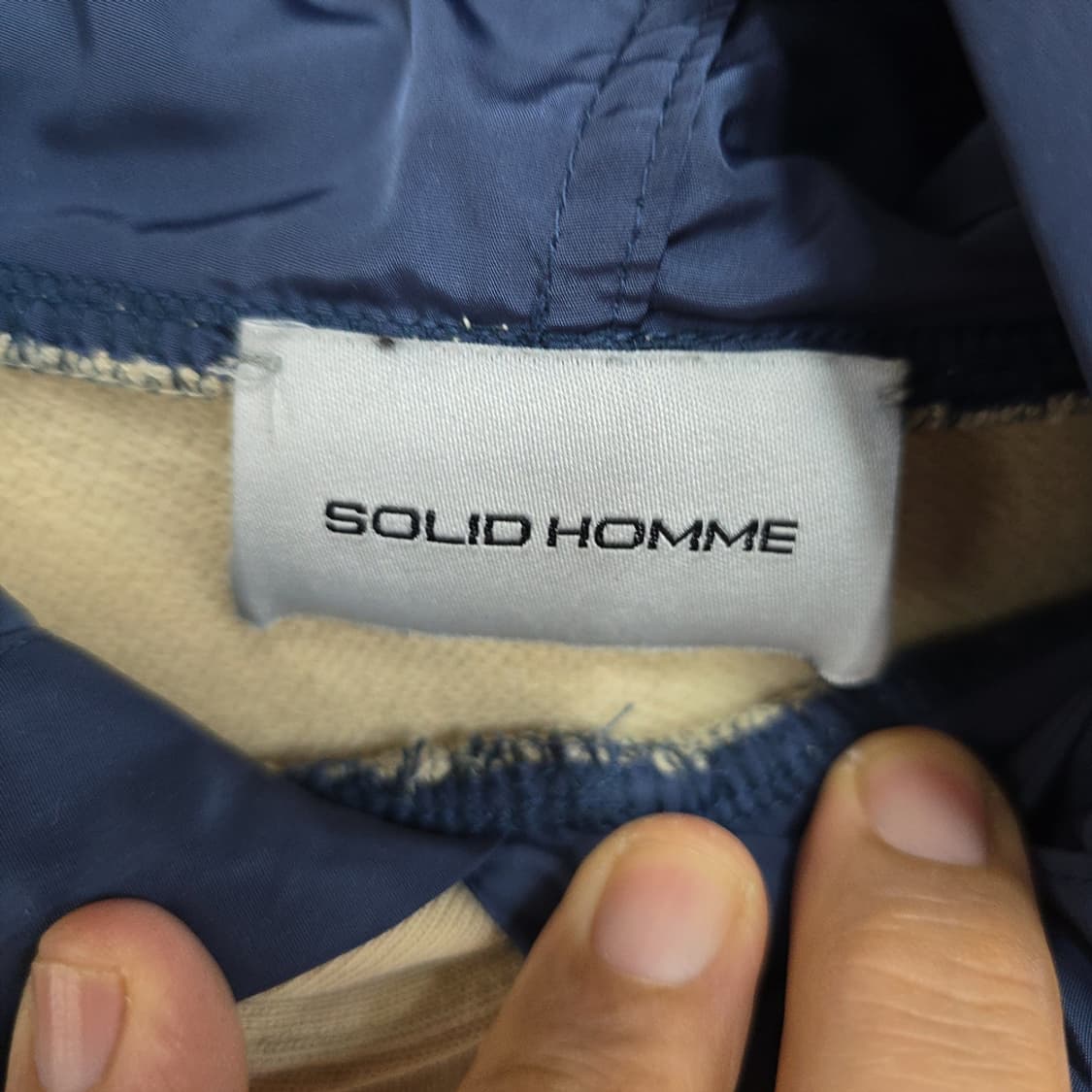 솔리드옴므(SOLID HOMME 후드 맨투맨 베이지 105 상품이미지7