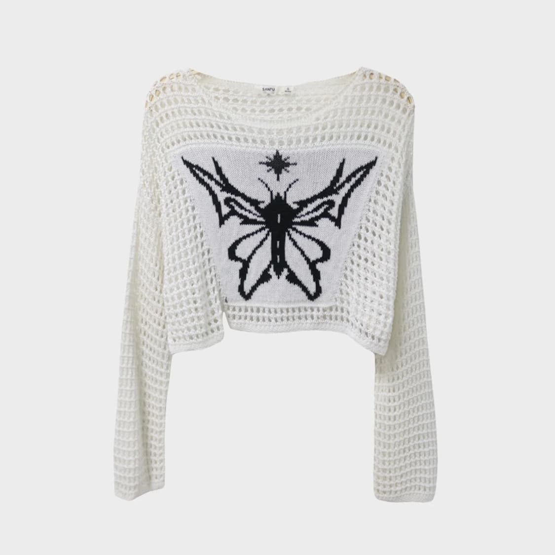 SANFU 크롭 니트 66381 상품이미지1
