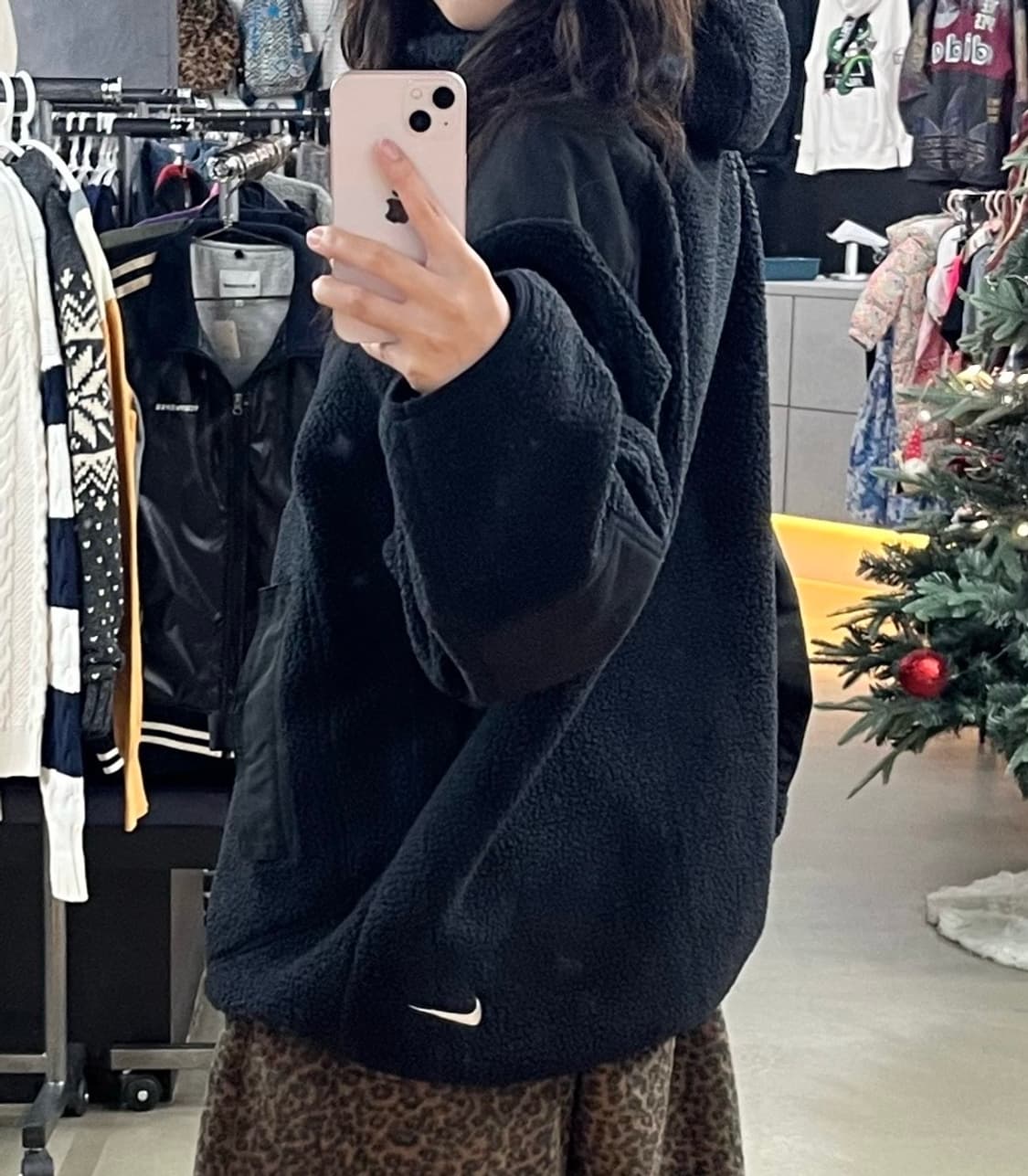 슈프림 나이키 acg 플리스 풀오버 블랙 상품이미지3