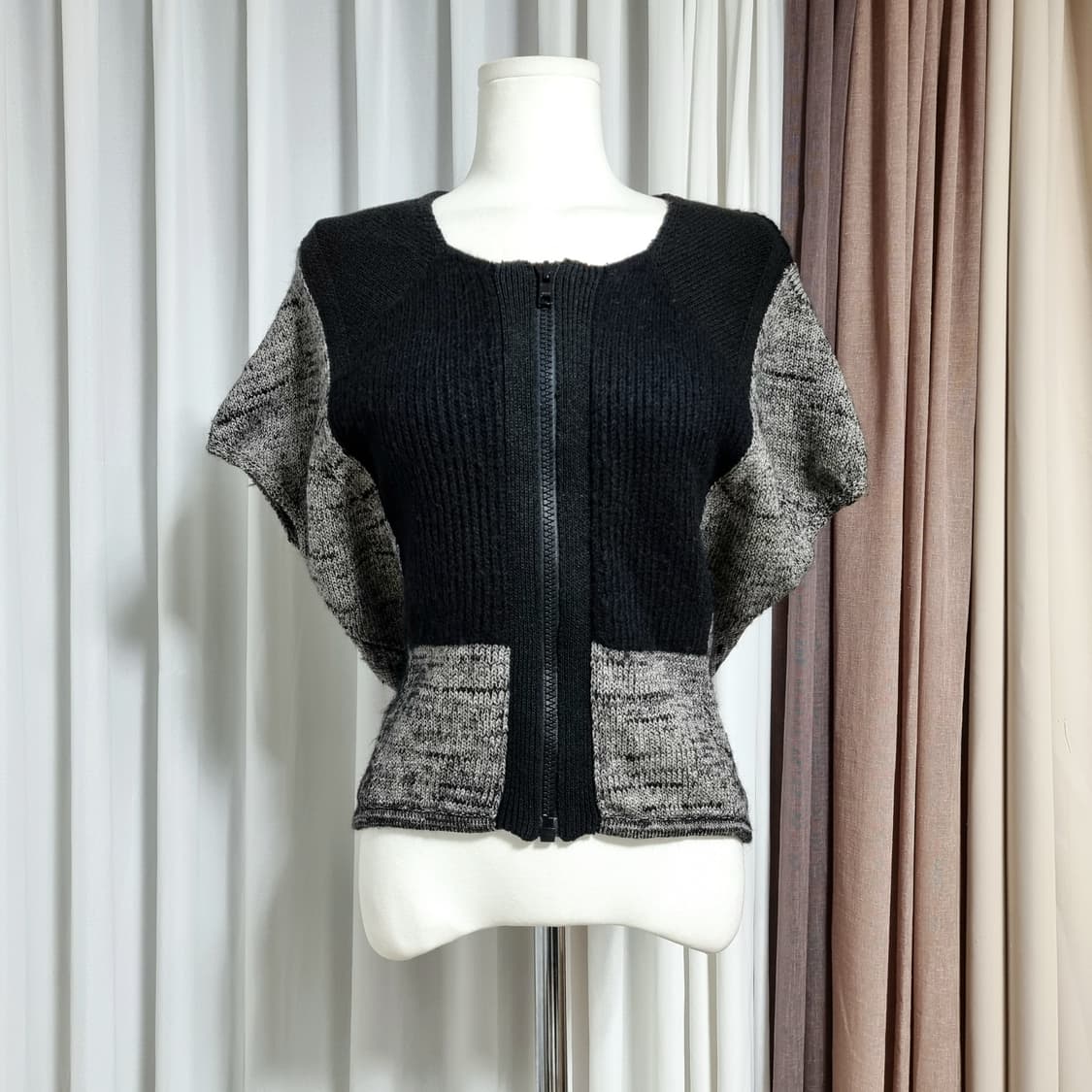 헬무트랭 니트 집업 (린넨,울,실크,알파카 혼방)(55-날씬66) 상태굿 상품이미지1