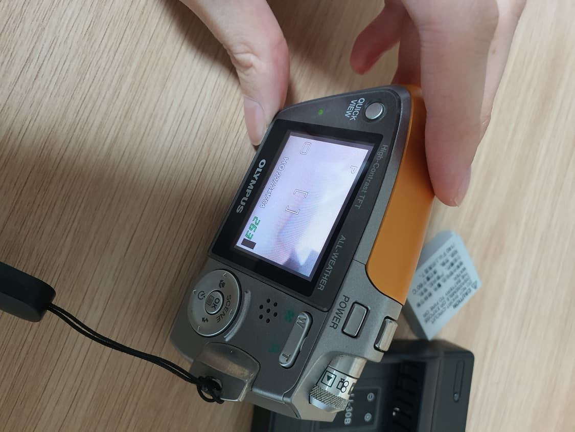 (작동o) 올림푸스 뮤 미니 디지털카메라 디카 상품이미지5