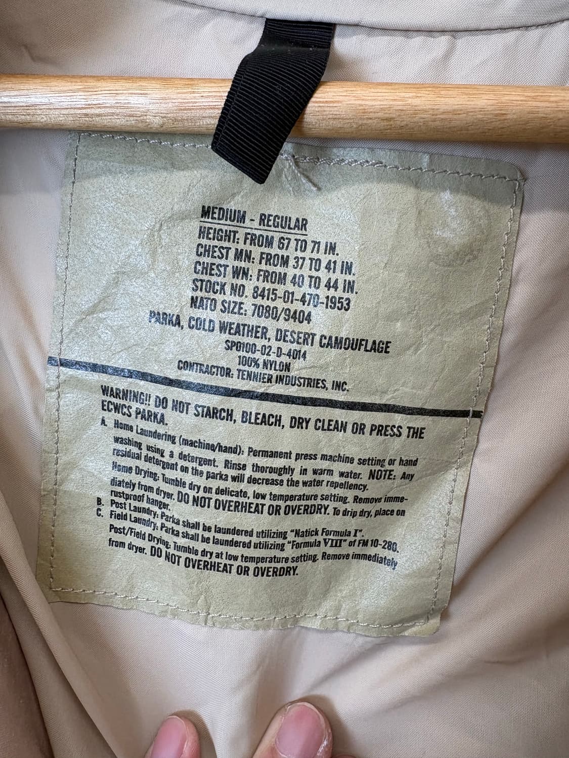 밀리터리 U.S. Army 데저트 고어텍스 자켓 상품이미지6