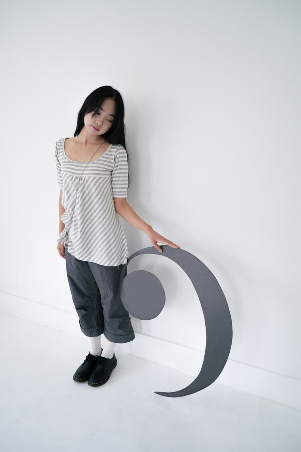 인앤양하모니 yuu top grey  상품이미지2