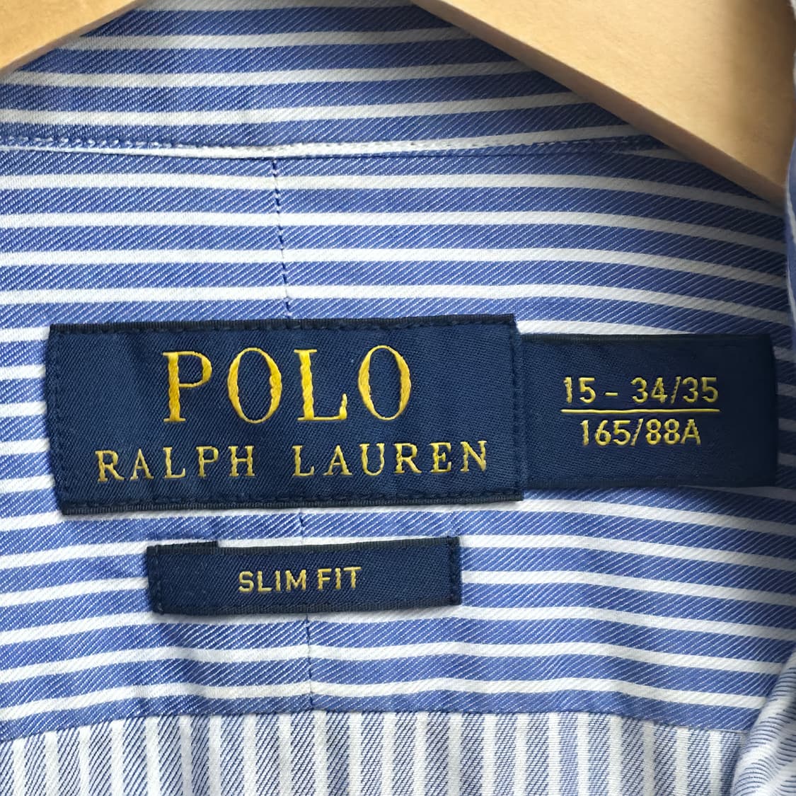 [M] 폴로 랄프로렌 스트라이프 셔츠 블루 상품이미지5
