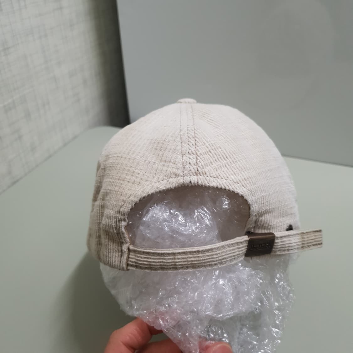 본더치 Y2K 타이거 카모 퀼티드 코듀로이 워싱 데미지 볼캡 희귀 상품이미지5