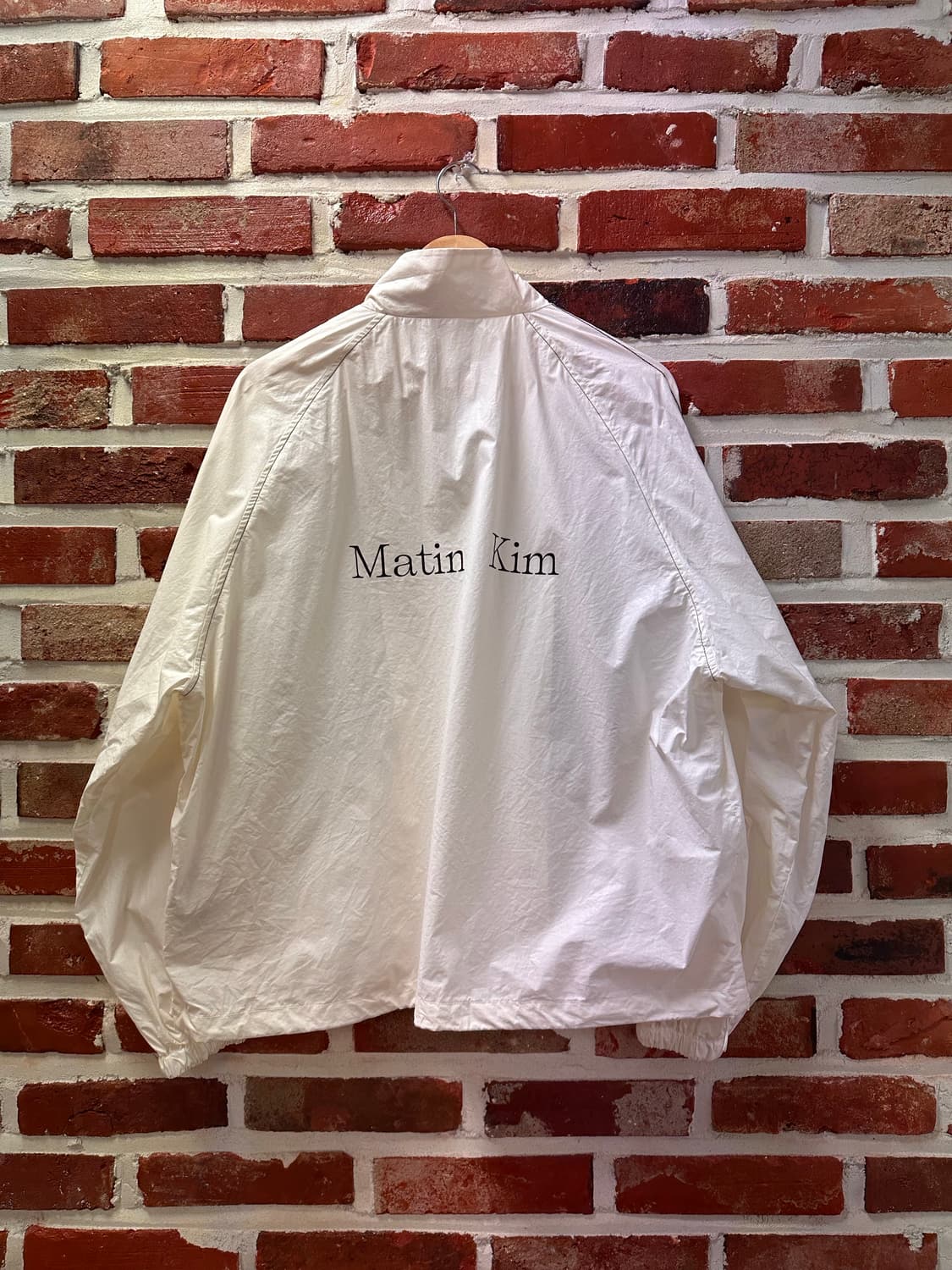 (OS)마뗑킴 22AW 코팅 점퍼 아이보리 상품이미지5