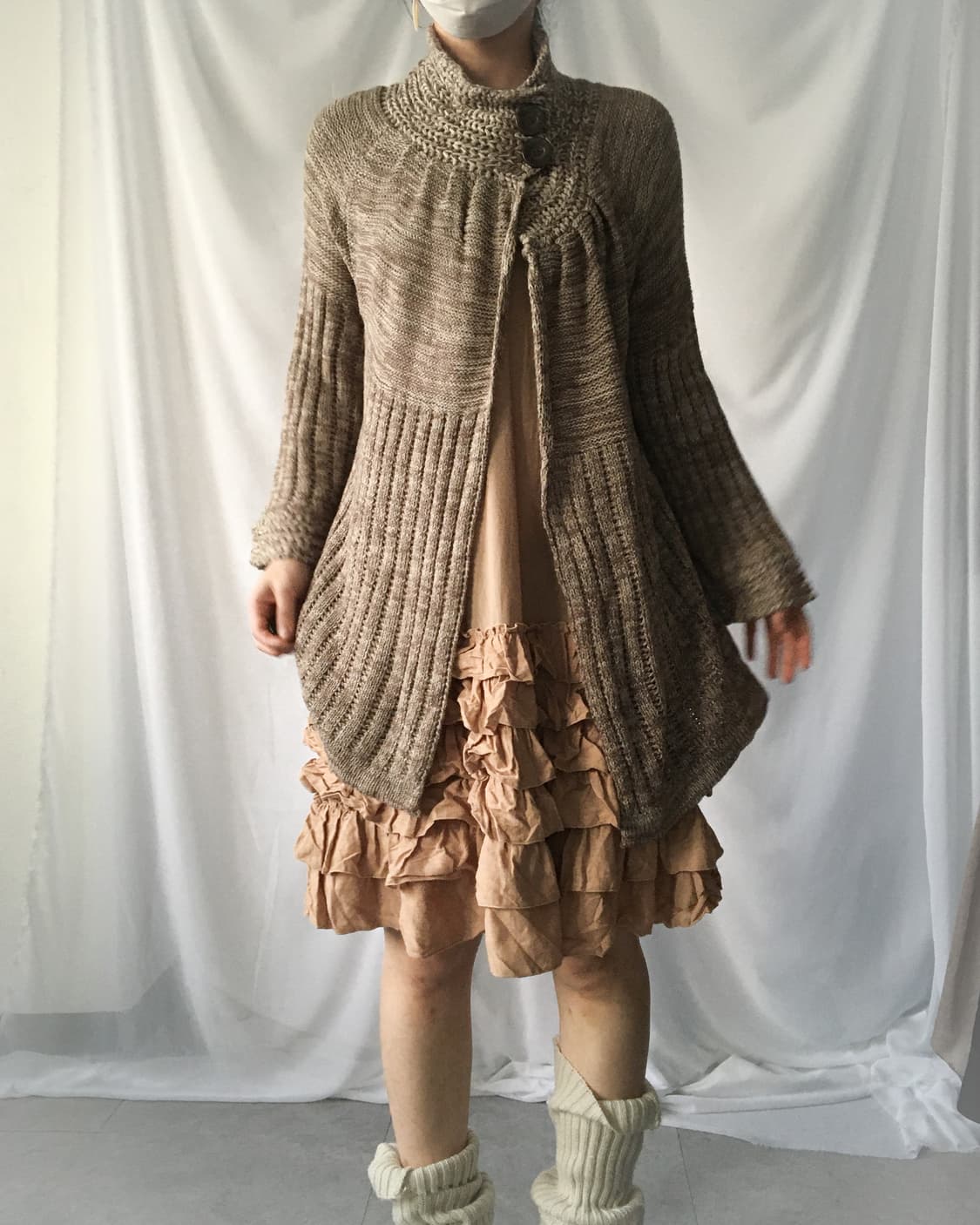 pattern mixed knit cardigan 상품이미지7