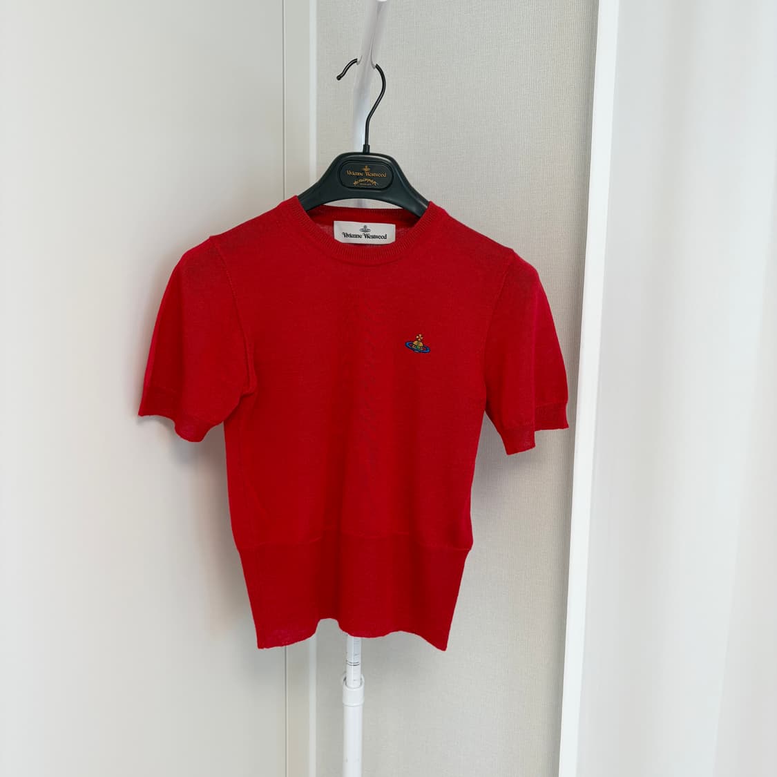 비비안웨스트우드 베아 탑 니트 레드 상품이미지1