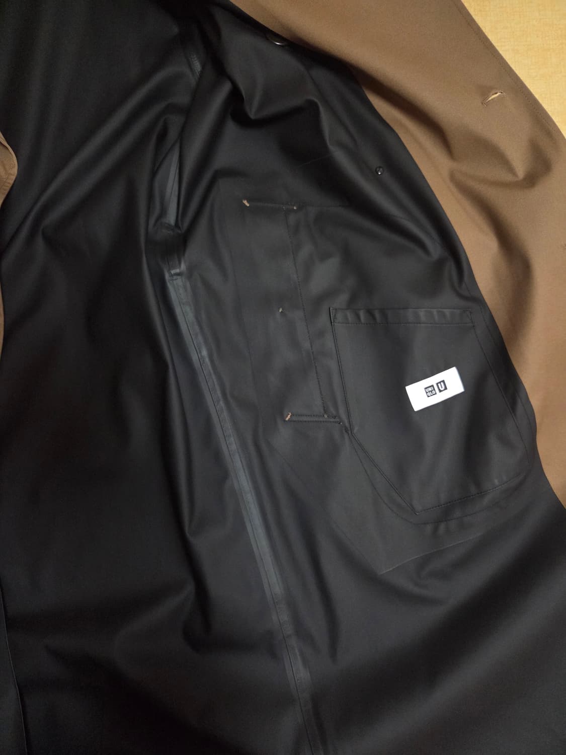 유니클로U 블록테크 트렌치코트 다크베이지 L사이즈 상품이미지8