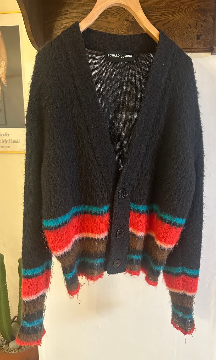 에드워드커밍 스트라이프 모헤어 가디건 (2size) 상품이미지1