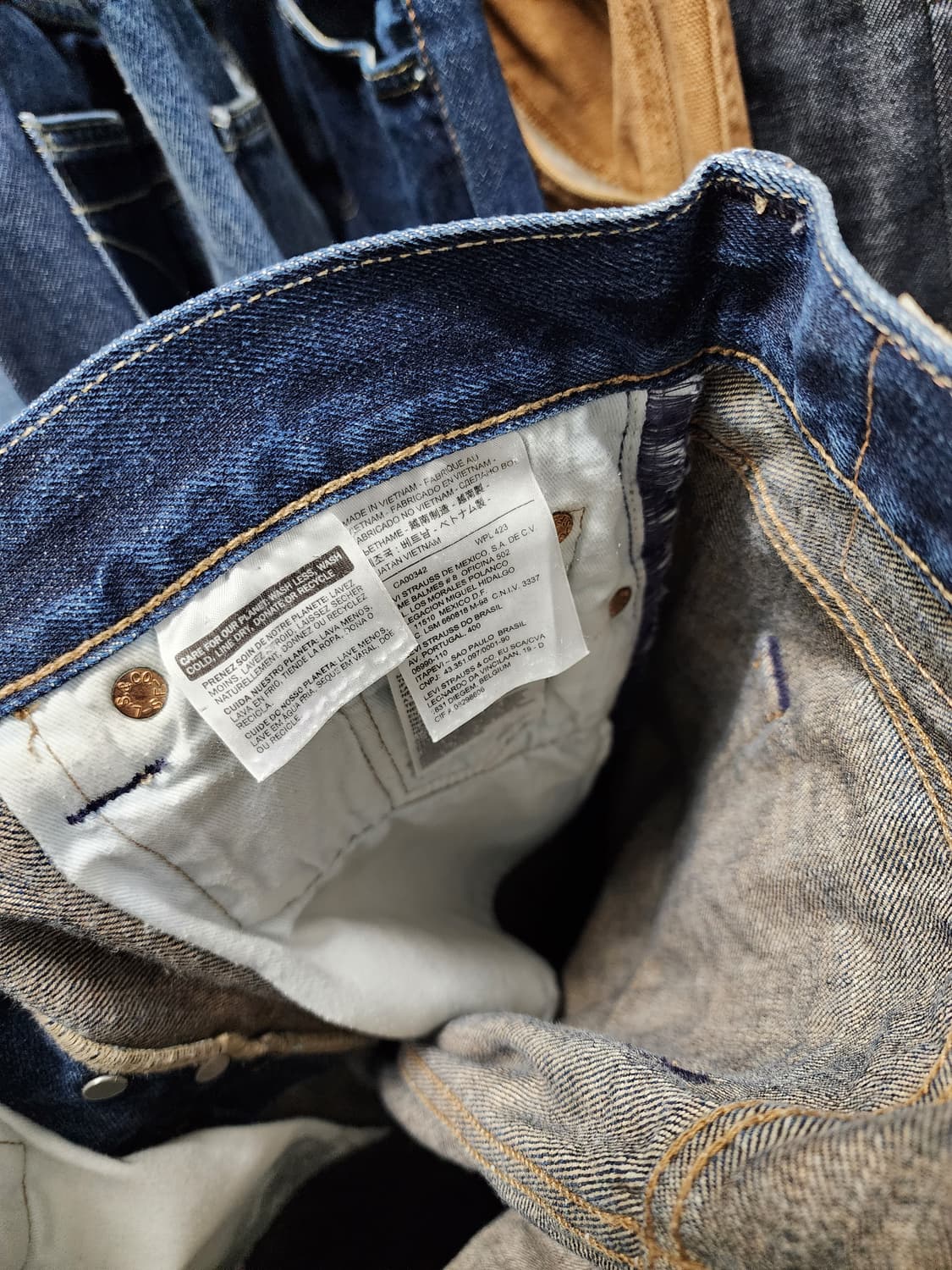 리바이스 501 진청 청바지  상품이미지5