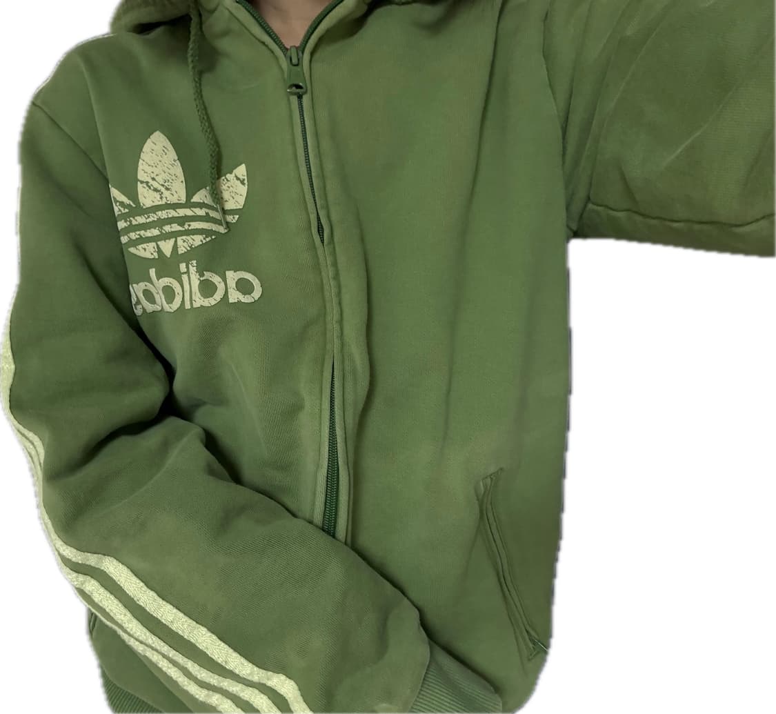 아디다스 그린 져지 녹차 그린 후드집업 파이어버드 핀터레스트  상품이미지3