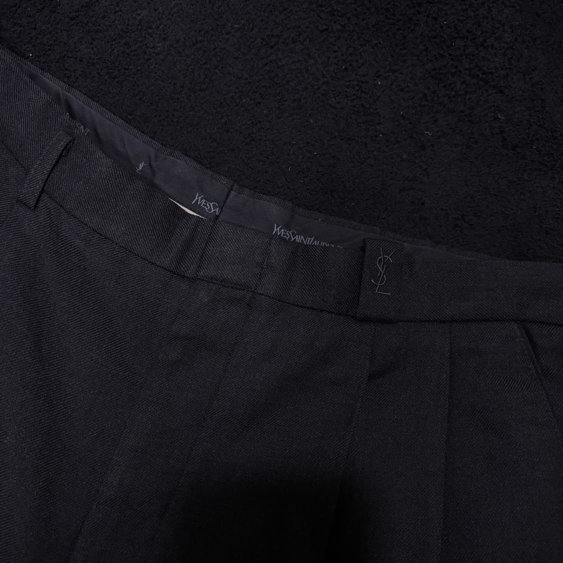 33-34 입생로랑 YSL 블랙 울 슬랙스 상품이미지3