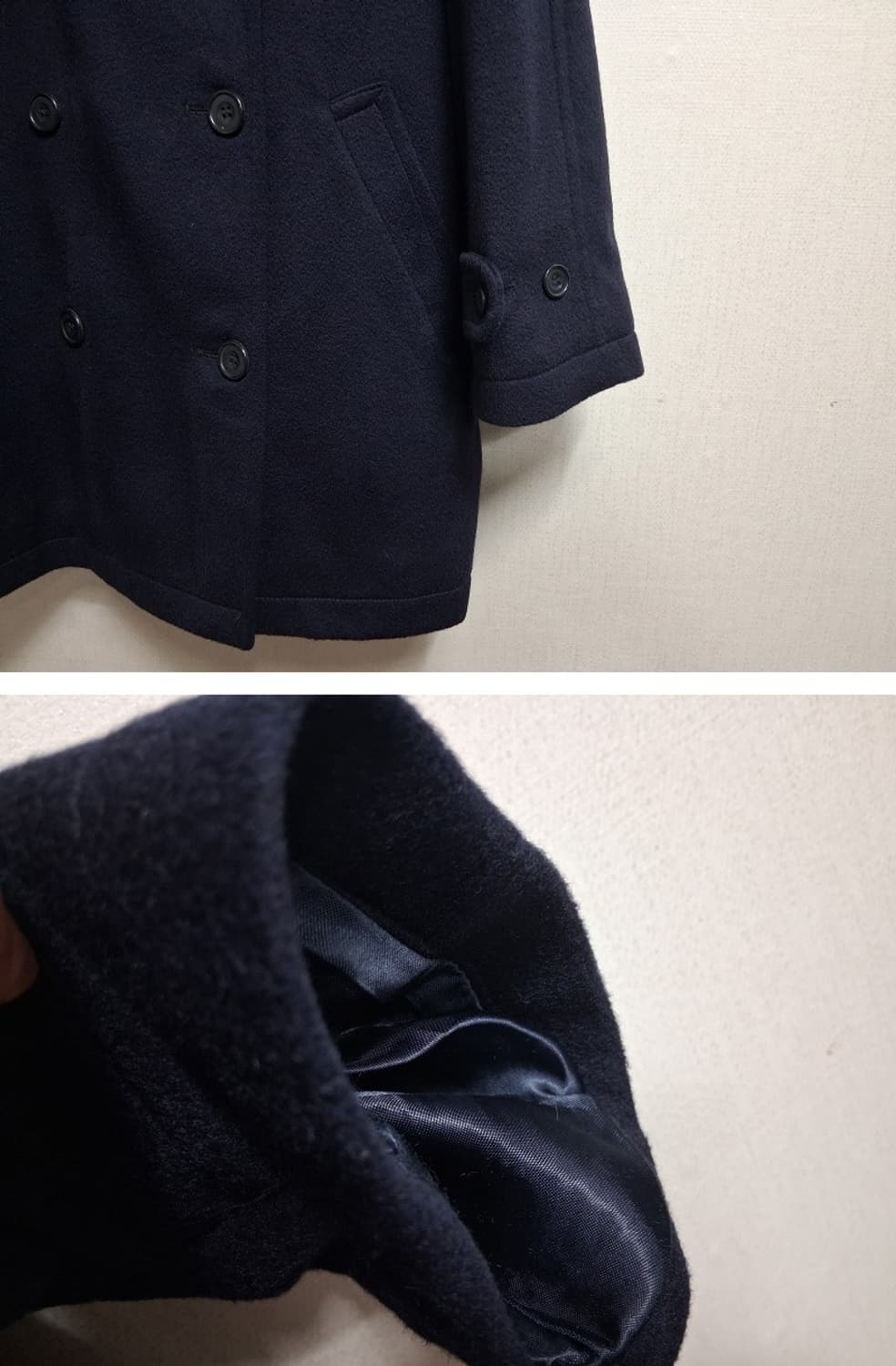 영국산 영국산 Tibbett 네이비캐시미어 더블코트 퓨어캐시미어 66 7 상품이미지6