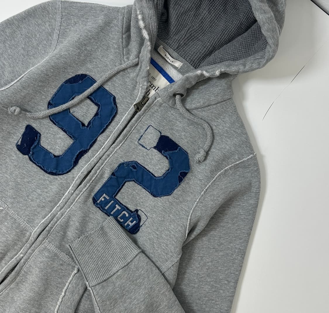 아베크롬비 데미지커팅 후드집업 상품이미지1