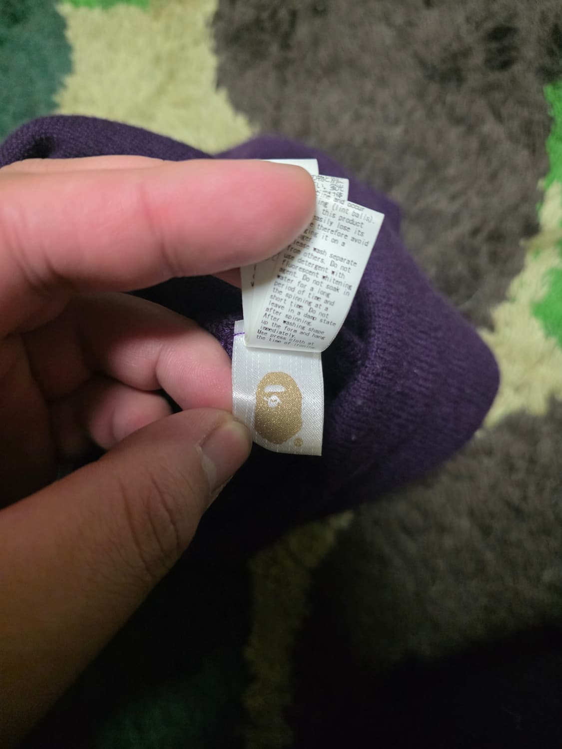 [OS] 베이프 미니 사루 비니퍼플 상품이미지6